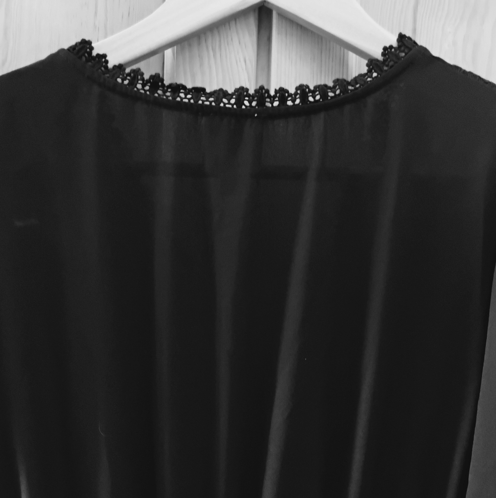 Blue Rain Black Dress Size M - Picture 5 of 6